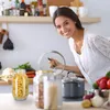 Barattolo per conserve Relaxdays, 3 litri, con coperchio e Anteprima dell’immagine prodotto 3