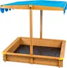 tectake® Sandkasten Emilia 120 x 120 x 120 cm Produktbild-Vorschau 2
