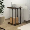 vidaXL Odkládací stolek Smoked Oak 40x30x60 cm Materiál Náhled obrázku produktu 2