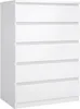 Commode NAIA Buffet blanc brillant Voir les images du produit 1