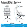 ALFORDSON Ergonomischer Bürostuhl, Selbstanpassende Produktbild-Vorschau 2