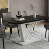 Esstisch Vicco Fenaro Schwarz/Weiß 120-160 x 80 cm Produktbild-Vorschau 5