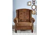 MASSIVMOEBEL24 | Fauteuil 102x93 100% Polyester Brun Voir les images du produit 3