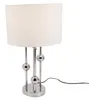 Tischlampe 3 Kugel mit rundem Fuß H.  52cm silber Metall Produktbild-Vorschau 2
