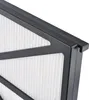 A close-up view of a pool filter cartridge with a black plastic frame and white filter material. Produktbild-Vorschau
