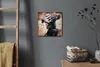 Coloray Uhr auf Leinwand 30x30 cm Wand Uhr Dekoration Produktbild-Vorschau 4