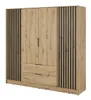 Štvordverová skriňa MARFA - šírka 206 cm, dub artisan / Náhľad obrázku produktu 2