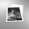 Poster - Poster ohne Rahmen - Mond Erde Astronaut - 50x70 Produktbild-Vorschau 3