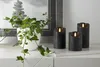 Świeca Led woskowa pieńkowa FLAMME RUSTIC czarna 12,5cm Podgląd zdjęcia produktu 5