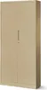 A beige metal filing cabinet with two doors and a handle. Anteprima dell’immagine prodotto