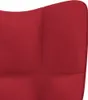 A close-up view of the red velvet upholstery of a chair. Náhled obrázku produktu