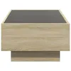 vidaXL LED-Couchtisch Sonoma Eiche 90x50x30 cm Produktbild-Vorschau 8