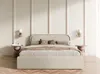 FEDVE Polsterbett JUKO aus Bouclé-Stoff 180x200 cm, Beige Produktbild-Vorschau 3