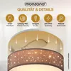 MONZANA® Plafonnier Ciel étoilé Rond Ø 30cm Abat-jour Tissu Voir les images du produit 4