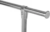 A close-up of a metal pipe joint, likely part of a shelving unit or clothing rack. Produktbild-Vorschau