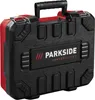 A black and red tool case with the brand name "PARKSIDE PERFORMANCE" printed on it. Produktbild-Vorschau