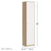 Regal mit 5 Ebenen Aktenschrank mit 4 Einlegeböden und 1 Produktbild-Vorschau 2