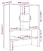 dubová skříňka na pračku vidaXL Artisan 70,5x25,5x90 cm Náhled obrázku produktu 8
