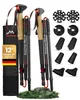 A set of foldable trekking poles and accessories displayed against a white background. Produktbild-Vorschau