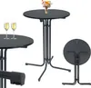 Stehtisch klappbar Ø 80 cm Höhe 110 cm Stahl Gastrotisch Produktbild-Vorschau 1