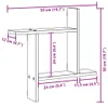 vidaXL Nástenné police 2 ks Údený dub 50x12x50 cm Materiál Náhľad obrázku produktu 7
