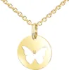 MATERIA Halskette mit Kettenanhänger Gold Schmetterling Produktbild-Vorschau 3