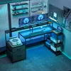 HOMCOM Gaming Tisch L-förmiger 165 x 80 cm Schreibtisch mit Produktbild-Vorschau 2