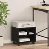 A black printer stand with a white printer on top, placed next to a desk and a plant. Anteprima dell’immagine prodotto