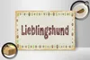 Holzschild Hinweis 30x20cm Lieblingshund Hund Produktbild-Vorschau 2