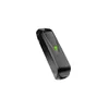 A black electronic device with a green indicator light, isolated on a white background. Produktbild-Vorschau