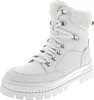 A white winter boot shown from a three-quarter angle against a white background. Podgląd zdjęcia produktu