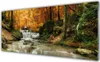 Acrylglasbilder 125x50 Wandbild Druck Wasserfall Wald Natur Produktbild-Vorschau 1