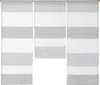 Design Mini Flächenvorhang Set weiß taupe 4014-09 Produktbild-Vorschau 1