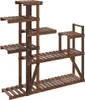 vidaXL Stojan na kvety 110x25x111 cm z masívneho jedľového Náhľad obrázku produktu 1