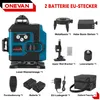 A collage of a laser level and its accessories, presented against a white background. Produktbild-Vorschau