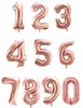 Balón s číslom Balón s číslom na narodeniny ružový 86 cm - Náhľad obrázku produktu 5