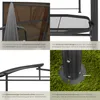 A collage of four images showcasing different features of a grill pavilion. Produktbild-Vorschau