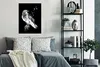 MuchoWow® Poster Krähe - Vogel - Schwarz - Weiß 60x80 cm - Produktbild-Vorschau 4