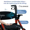 ELONEO 2-in-1 rolstoel/rolator, opvouwbaar en lichtgewicht Productafbeelding-voorbeeld 2