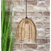 LED Rattan Lampe batteriebetrieben 16x18x16cm warmweiß Produktbild-Vorschau 3