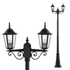 MasterLED Lampa LED na słupie 2-płomieniowa E27 Czarna Podgląd zdjęcia produktu 2