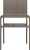 vidaXL Garten Stapelstühle 2 pcs Grau und Braun 54 x 56 x Produktbild-Vorschau 5