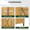 Wiltec Gerätehaus XXL holz Gartenschrank für Gartengeräte Produktbild-Vorschau 6