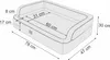 A diagram of a pet bed with dimensions indicated by lines and text. Anteprima dell’immagine prodotto