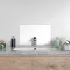 DEQORI Küchenrückwand Glas 60x40 cm 'Weiß' Spritzschutz Bad Produktbild-Vorschau 4