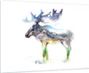 Bilder auf glas - Moose Berge Winter illustration - Produktbild-Vorschau 1