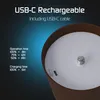 Ledvion 2x Wiederaufladbare LED Tischleuchte Braun Dimmbar Produktbild-Vorschau 6