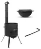 SET Feuerofen UTSCHAK von KUKMARA  mit Schornstein Ø45 cm + Produktbild-Vorschau 1