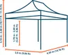 TOOLPORT 3x4,5m Stahl Faltpavillon, ohne Seitenteile, creme Produktbild-Vorschau 7