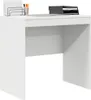 A white desk with office supplies on top. Produktbild-Vorschau